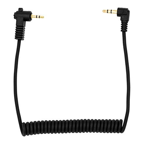 ProMaster Cable de Audio 2.5mm TRS a 3.5mm TRS en espiral miniatura 2