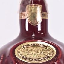  Salute 21年 スコッチウイスキー　赤ボトル ロイヤルサルート 21年 赤 陶器ボトル 700ml 40％ ROYAL SALUTE