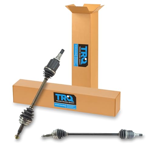 Image of TRQ Front Driver Side and Passenger Side CV Axle Assembly Set 2 Piece for 2004-2009 Toyota Prius
