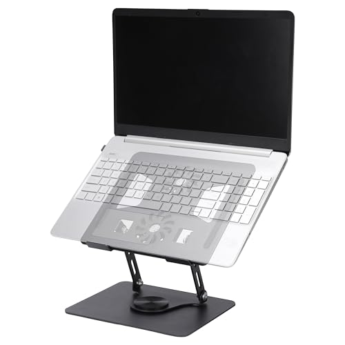 BELLE VOUS Support pour Ordinateur Portable avec Base rotative à 360° - Support Pliable pour Ordinateur Portable de Refroidissement avec - Refroidisseur...