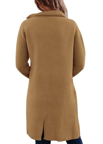 KIRUNDO Cardigan Sweaters for Women 2025 Fall Open Front Knit Sweater Jackets Business Casual Long Coatigan Winter Clothing2