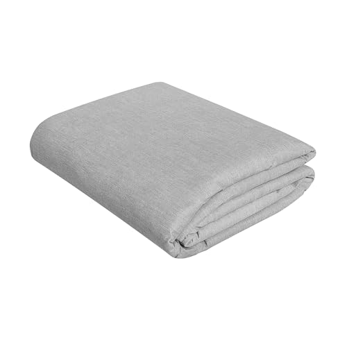 Metaltec Forro Capa Manta Protetora Térmico De Tábua De Passar Roupa Grande 2001 Metalizado medidas 129x54 cm - 100% Algodão Cinza