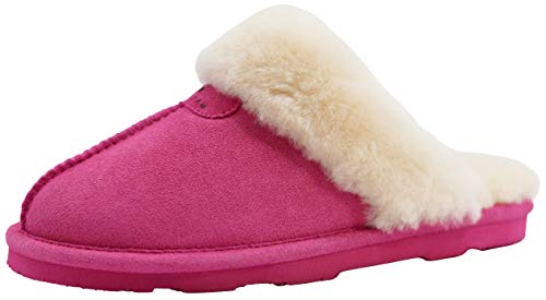 Image of BEARPAW Women's Loki Slip-On Slippers | Suede Upper | Comfortable Indoor & Outdoor Shoes for Women | Multiple Sizes & Colors