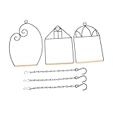 BESPORTBLE 3sätze Vogelständer Aus Eisen Papageien-zugständer Vogelsitzstange Zubehör Für Vogelerziehung Vogelspielzeug Für Ziervögel Zum Picken Und Krallen Wetzen Im Vogelkäfig Platzierbar