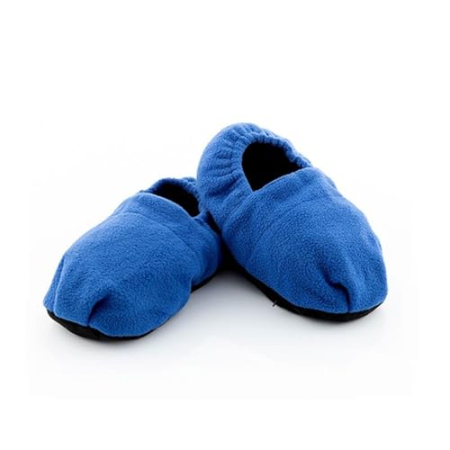 pantuflas calentadoras microondas calma y detend, azul, Taille unique Large