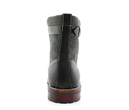 Image of Polar Fox Men's Casual Cap-Toe Ankle Boot Collection | Lace-Up Work, Combat, and Chukka Styles