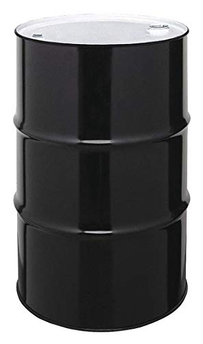 55 gal Black Steel Closed Head Transport Drum-Each