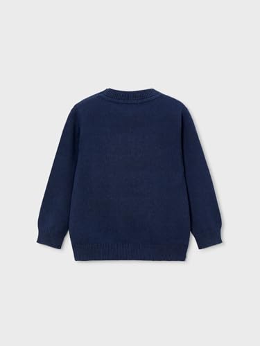Mayoral Basic Crew Neck Jumper for Boys Blue2