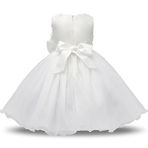 NNJXD Girl Sleeveless Lace 3D Flower Tutu Holiday Princess Dresses2