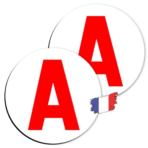 AVIDA &middot; ZEN A Magn&eacute;tique Jeune Conducteur 2X - Edition 2024 - Marque Fran&ccedil;aise - A Jeune Conducteur - Disque A Voiture Jeune Conducteur - Disque Magn&eacute;tique 15 cm