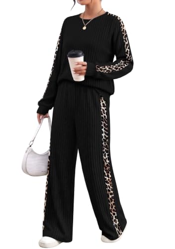WIHOLL Two Piece Sets for Women Fall Outfits Lounge Sets Fashion Clothing