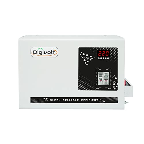 Image of Digivolt D690VM 5KVA 90V-300V 4000W Heavy Duty Mainline Voltage Stabilizer for Home, Load 20 Amps (White)