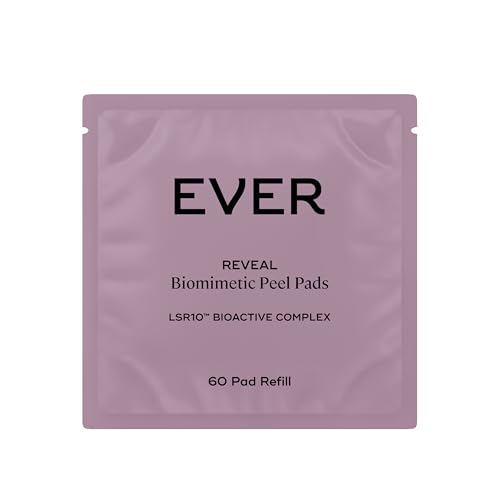EVER Reveal 60-Pad Refill Biomimetic Peel Pads with LSR10 — Daily Exfoliating Treatment (Azelaic +...