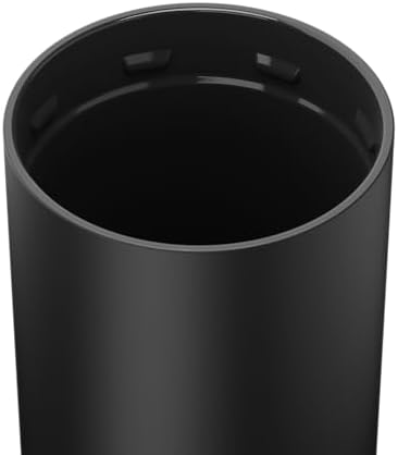 BrüMate Strova 18oz 100% Leakproof Insulated Coffee Mug | Ceramic-Lined Interior | Built-In Silicone Sleeve for Travel | Locking Flip Lid (Matte Black) - 1