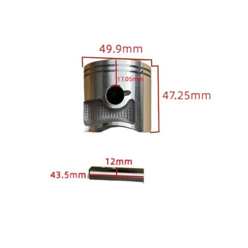 Kit d'axe de piston de 50 mm pour souffleuse à neige dorsale Eb8000