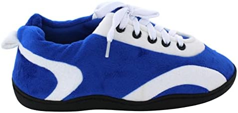 Comfy Feet Unisex Traditional Slipper, Blue and White, 12.5-14 US Men | Image 1