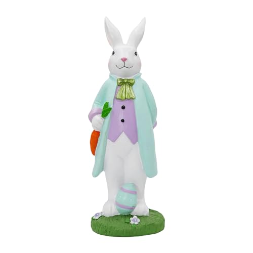 Sculpture lapin de Pâques haute finition en résine de 17,8 cm - 8