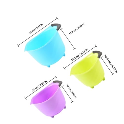Set de 3 tazones para ensalada de frutas multiuso miniatura 2