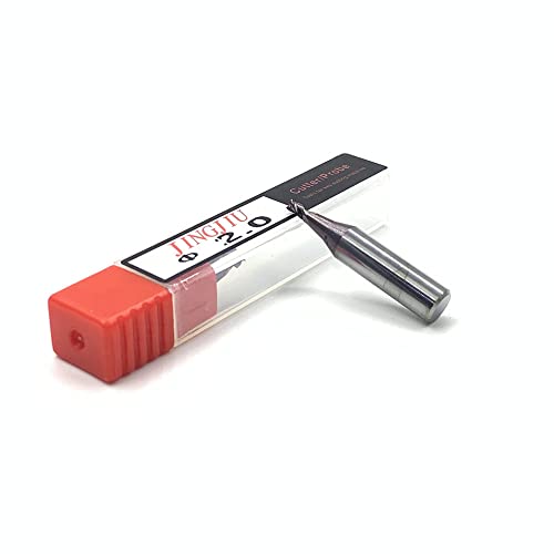 Xushi 2.0mm End Milling Cutter 02LW(D747839ZB) in Solid Carbide for Silca Futura Auto & PRO ONE Key Machines (5pcs)