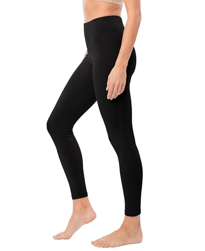Image of Sexy Basics Womens Ultra Soft Cotton Stretch Full Length Footless Leggings Skinny Pant Tights | Multi Packs & Colors