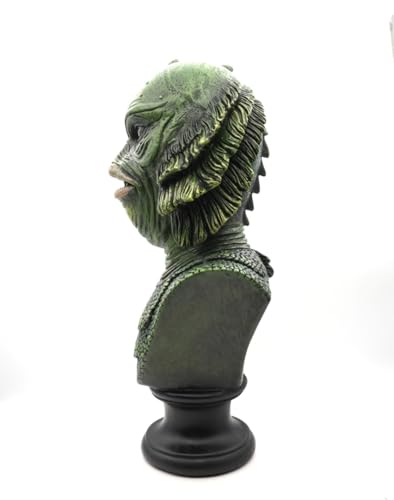 Estatua de resina Lagoon Monster Bust Rustix verde miniatura 3