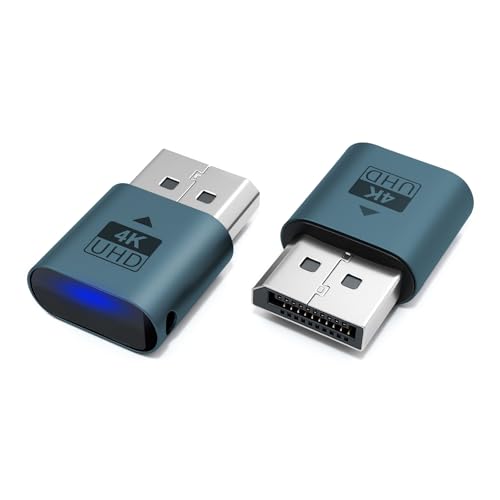 DisplayPort Dummy Plug 4K Poyiccot emulador de pantalla fantasma sin cabeza de alta resolución