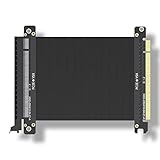 PCIE 3.0 16X High Speed PCI Express 3.0 Extender Extension Riser Card Ribbon Flexible Extension Cable, Anti-Interference EMI Material, 180 Degree Cable 200mm