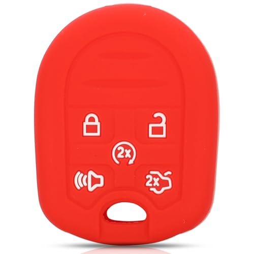 Étui en silicone pour clé télécommande voiture Ford à 5 boutons