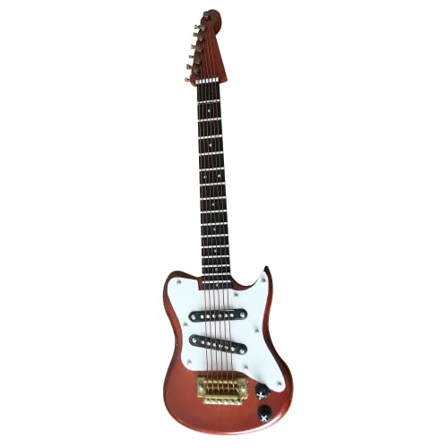 ALANO 15cm café modèle de Guitare électrique Mini Ornement Musical Cadeau de décoration (GE23C-15-S) - Les Beatles, Paul McCartney, John Lennon, RIngo Starr, George Harrison ALANO 15cm café modèle de Guitare électrique Mini Ornement Musical Cadeau de décoration (GE23C-15-S)