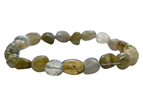 Amazing Gemstone Tumbled Crystal Bracelet for Women Men's Gifts - Chakra Protection Mens Bracelet - Premium Crystal Tumbled Stone - Beaded Pulseras Para Hombres Mujer Christmas Stocking Stuffers2