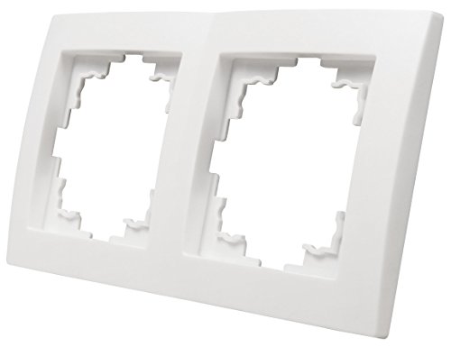 MC POWER - Cadre 2 Compartiments | Flair | Blanc, Mat Cover