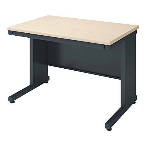 【メーカー配送・設置・組立】コクヨ インベント オフィスデスク 平机 ホワイトナチュラル×ブラック 事務机 ワークデスク 幅100×奥行70cm TKG-B107E6AM10