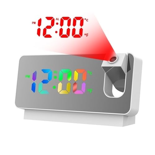 Reloj despertador de proyección para dormitorios con brillo regulable 2