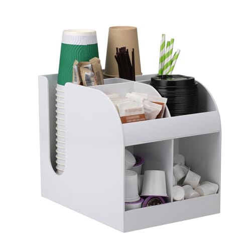 JTVTW 使い捨てカップディスペンサー 紙コップホルダー カップスリーブホルダー 8グリッド アクリル製 業務用 (ホワイト)