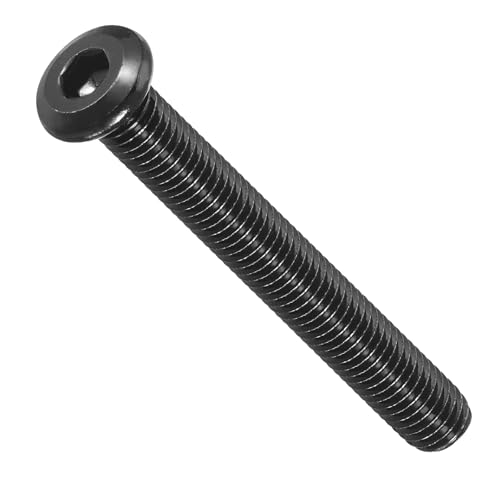 Image of METALLIXITY Flat Head Hex Socket Cap Screws Bolts(M8-1.25x65) 8Pcs, 304 Stainless Steel Hex Socket Furniture Bolts Screws - for Furniture Woodworking Project, Black