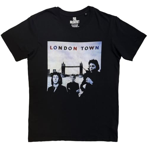 Paul McCartney London Town Official Tee T-Shirt Mens Unisex - Les Beatles, Paul McCartney, John Lennon, RIngo Starr, George Harrison Paul McCartney London Town Official Tee T-Shirt Mens Unisex
