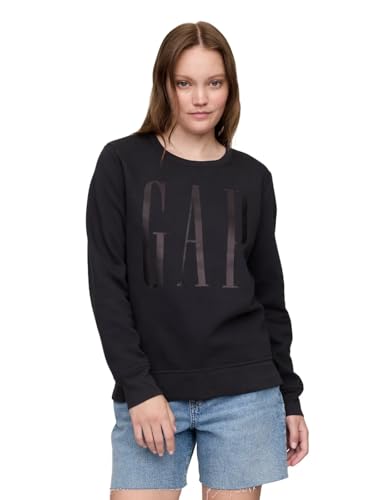 La mejor selección de Sudaderas sin capucha para Mujer favoritos de las personas. 48 Gap - Sudadera con Cuello Redondo y Logotipo para Mujer, sin Luna, Talla XL, Moonless Night, X-Large