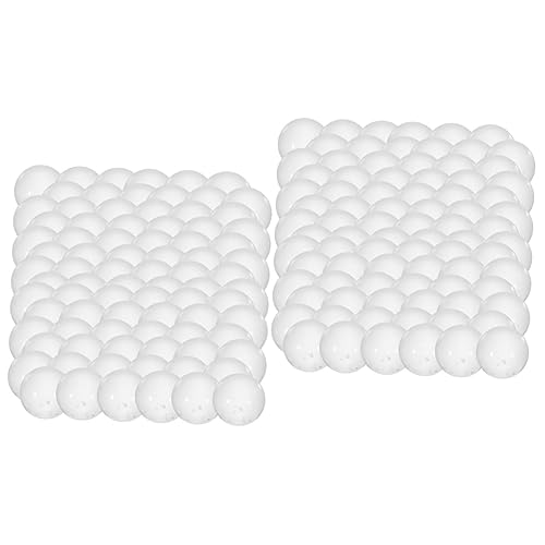 FELTECHELECTR 2sets Mini Solid Glass Balls Small Glass Spheres for Laboratory Decorative Beads Ball 2000pcs*2