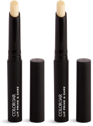 Image of Colorbar Lip Prime and Care, 2.5g |Combination | Smudge Proof | Long Wear | Transfer Proof | Ultra-Hydrating | Vitamins E and C (Pack of 2)