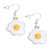 KESYOO 大きな可愛い荷包蛋デザャーム揺れるピアス レディース女性用ラブリーイロップス