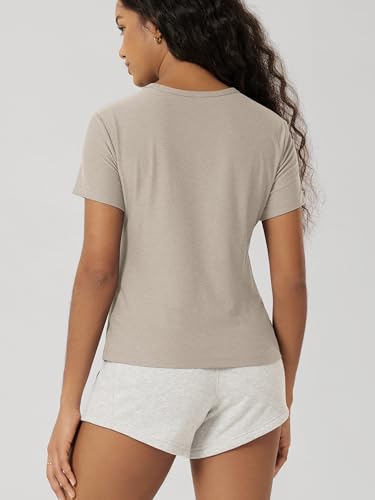 Image of ODODOS Women's Short Sleeve Performance T-Shirts - Ultra Soft odSTRATUM Tech Crew Neck Tee UPF 50+ Essential Top