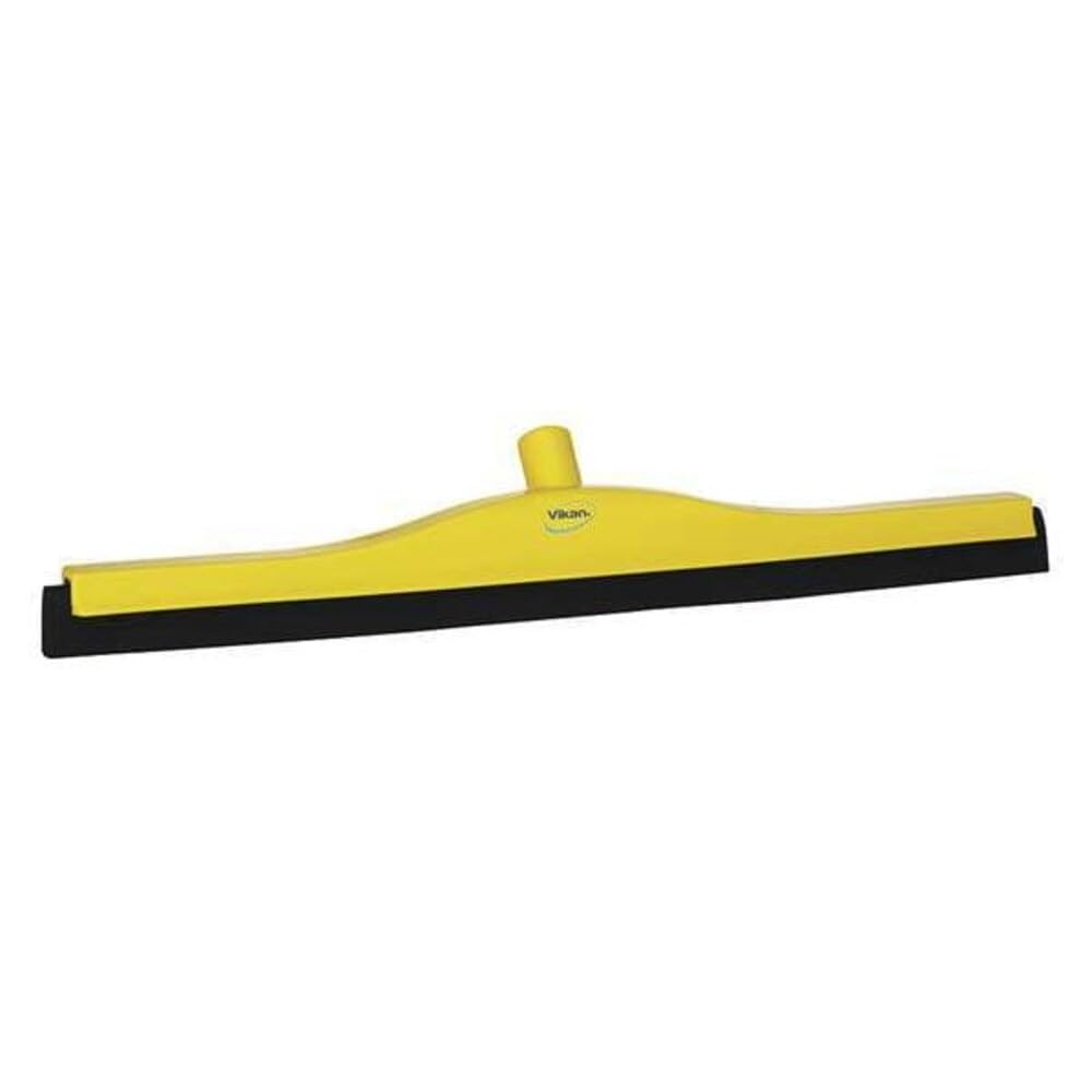 Vikan 77546 Floor Squeegee with Replacement Cassette, Yellow, 600mm Length, 85mm Width, 115mm Height