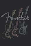  Fender Stacked Guitar Faded Logo: Daily Planner - Undated Daily Planner for Staying on Track