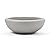 ARBORA 26" Santorini Bowl Polyresin Indoor and Outdoor Planter with Stone Blend Concrete Gray Finish - Durable, Weatherproof, Lightweight, Large Plant Pot for Patio, Garden, Deck, Entryway