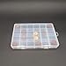 Adjustable 24 Compartment Slot Plastic Storage Box Jewelry Tool Container