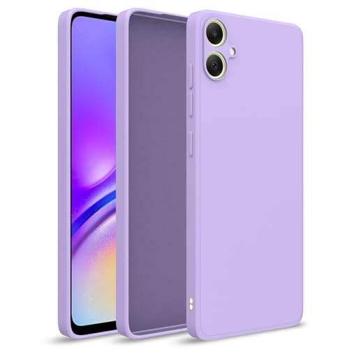 Image of Outlouders Back Cover for Samsung Galaxy A05 | Camera Protection | Durable Soft Matte Silicone Bumper Case (Purple)
