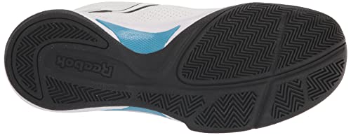 Reebok Men's More Buckets Basketball Shoe, White/Black/Energy Blue, 12