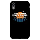 Unix Shell - Computer Science Programming Geek Nerd スマホケース iPhone XR 用