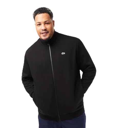Lacoste Men's Big Fit Cotton Fleece Zip-up Sweatshirt