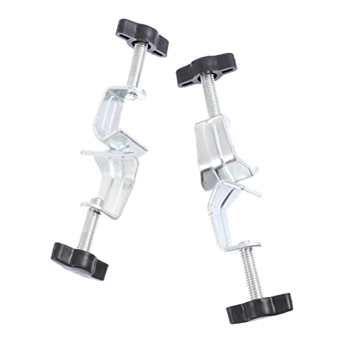 TIDTALEO 2Pcs Adjustable Boss Head Clamp Holder Versatile Chemistry Right Angle Support for Laboratory Equipment for Stabilizing Fixtures Research Institutes and Homes